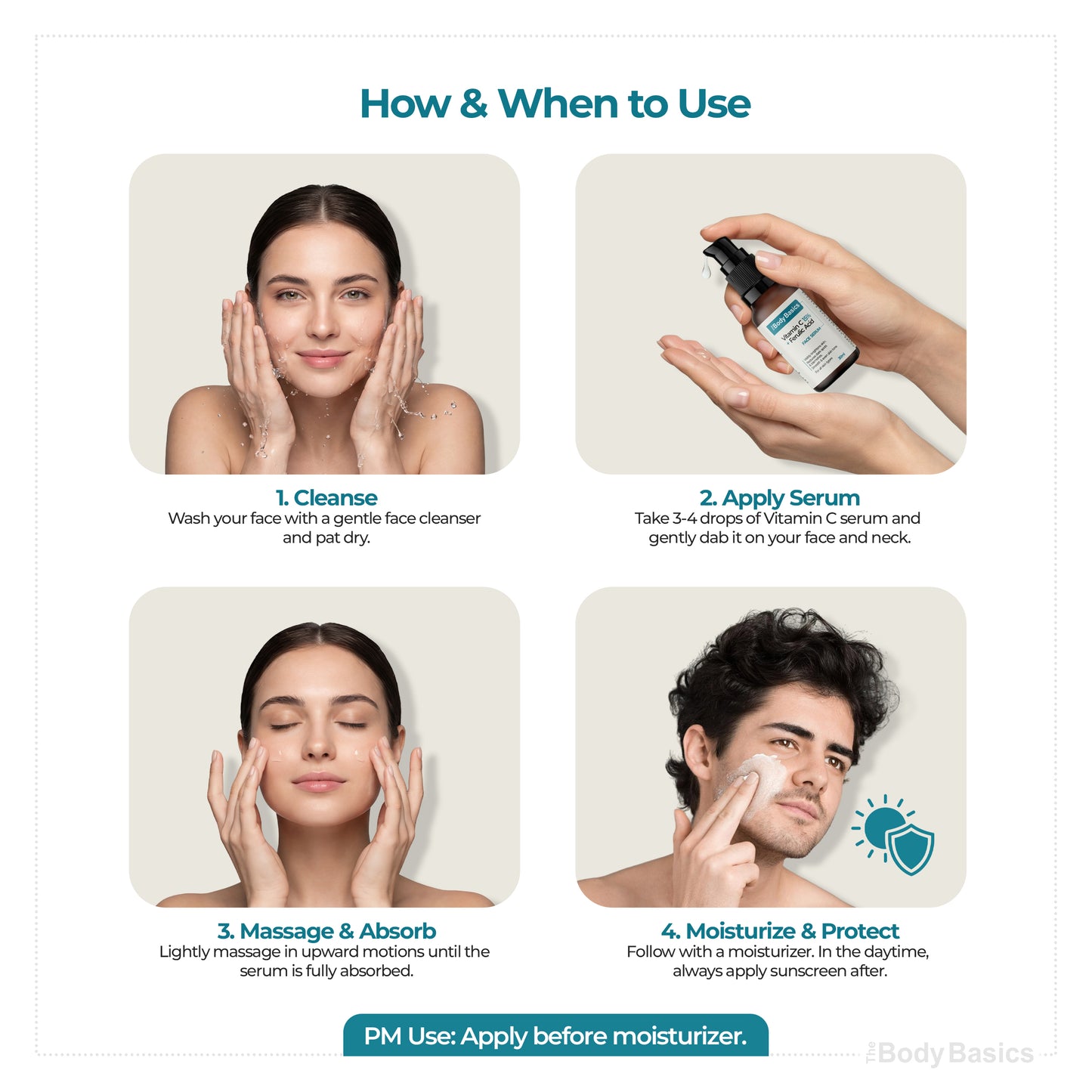 Vitamin C 15% with Ferulic Acid Face Serum For Daily Brightness - 30 ml