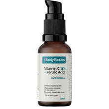 15% Vitamin C Face Serum with Ferulic Acid for Brightening & Dark Spots – 30 ml