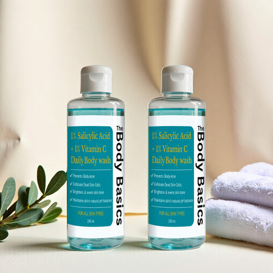1% Salicylic Acid + 1% Vitamin C Daily Body Wash 200ml ( Pack of 2 )