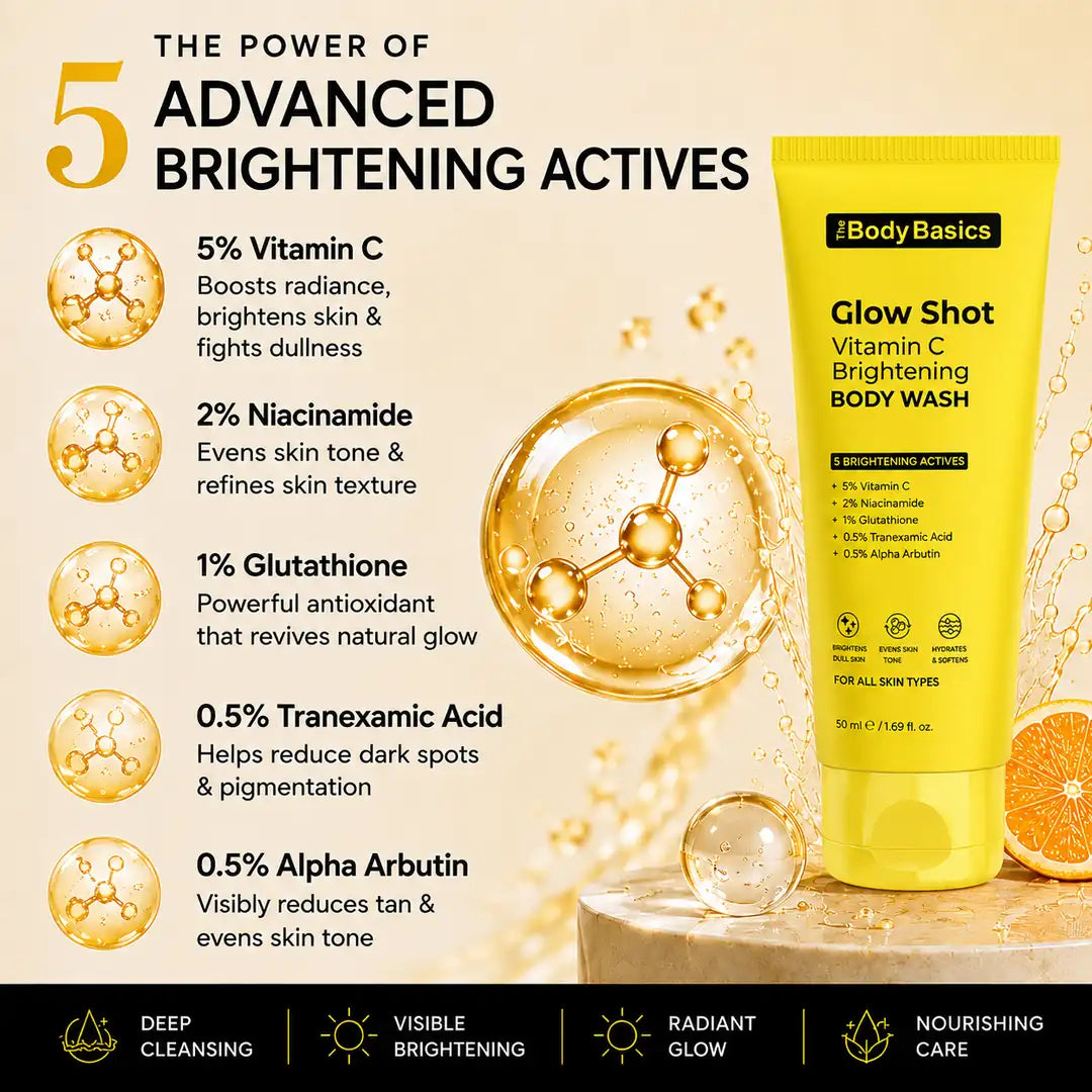 Glow Shot Vitamin C Brightening Body Wash – 50 ml