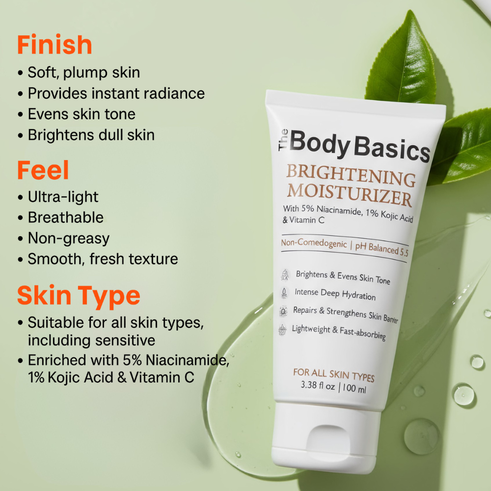 Brightening Mosisturizer with 5% Niacinamide, 1% Kojic Acid & Vitamin C - 100ml