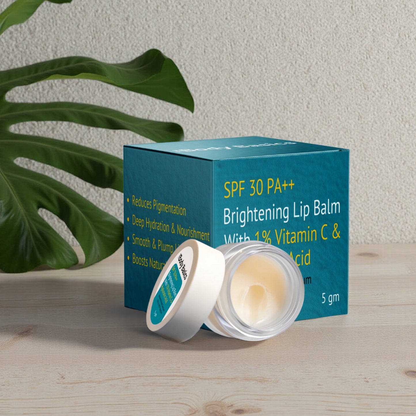 SPF 30 PA++ Brightening Lip Balm with Vitamin C & Hyaluronic Acid 5g | Sun Protection & Hydration