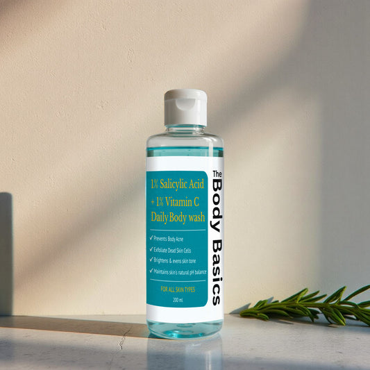 1% Salicylic Acid + 1% Vitamin C Daily Body Wash 200ml – Clear & Bright Skin