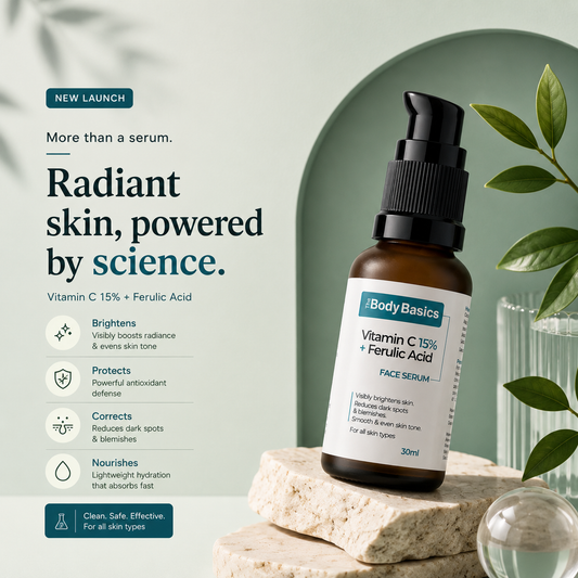 Vitamin C 15% with Ferulic Acid Face Serum For Daily Brightness - 30 ml