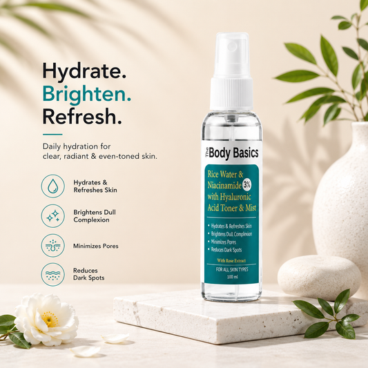 Rice Water & Niacinamide 3% with Hyaluronic Acid Toner & Mist 100ml