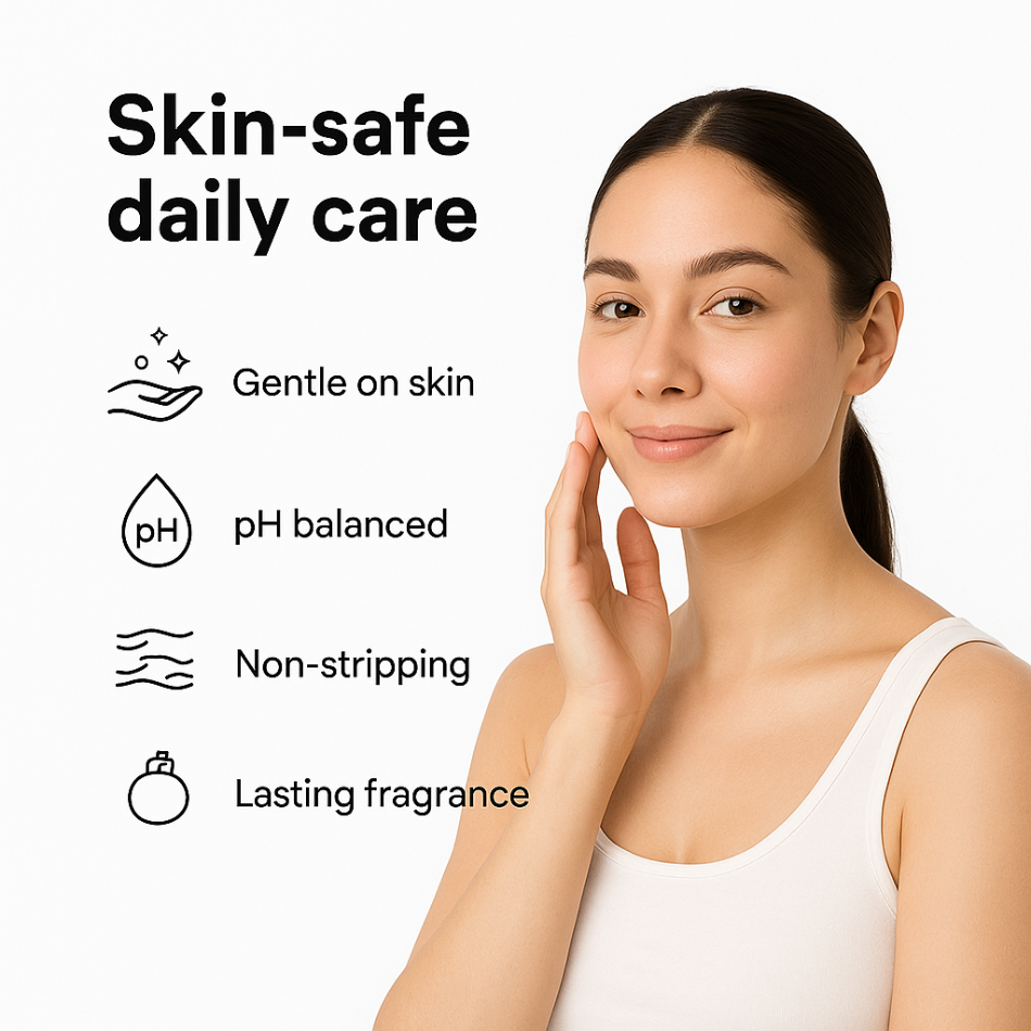 1% Salicylic Acid + 1% Vitamin C Daily Body Wash 200ml – Clear & Bright Skin