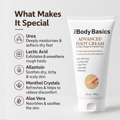 Advanced Foot Cream For Dry, Rough & Cracked Feet - 100g